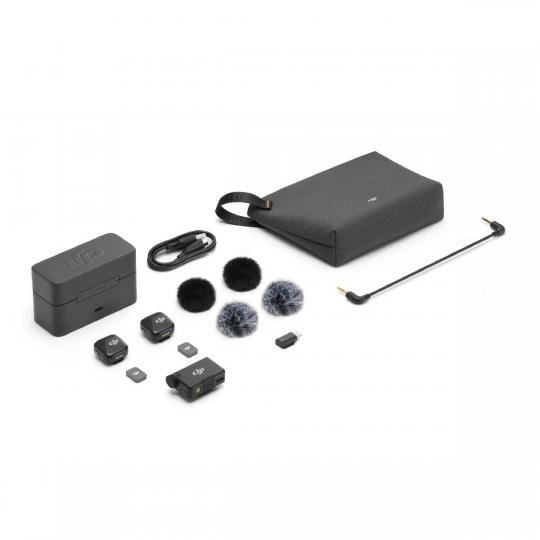 Микрофон DJI Mic Mini (2 передатчика + 1 ресивер + зарядный кейс)